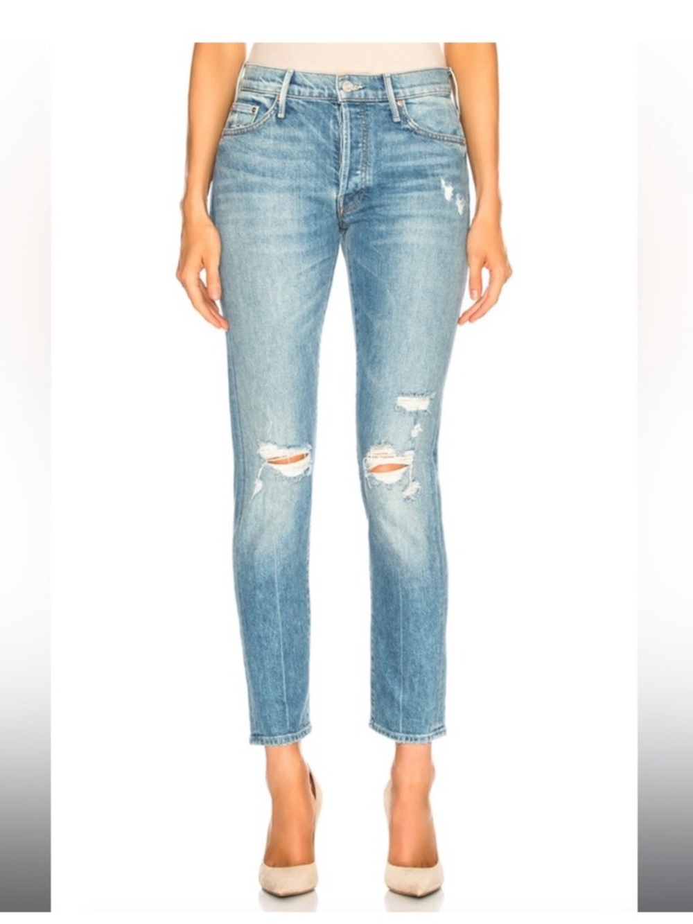 MOTHER Superior The Stinger Flood Skinny Jeans